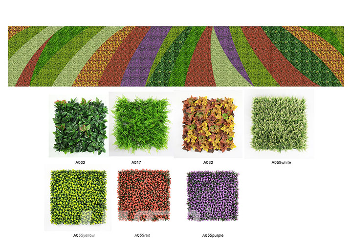 仿真植物墻設計