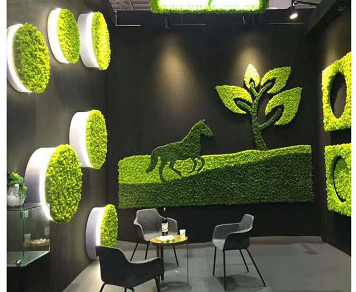 餐飲店永生苔蘚植物墻