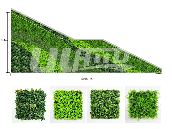 仿真植物墻設計圖