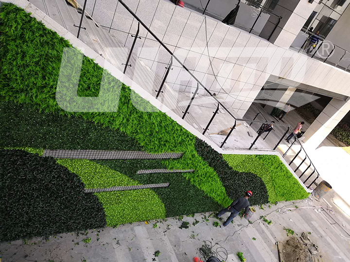 仿真植物墻施工圖