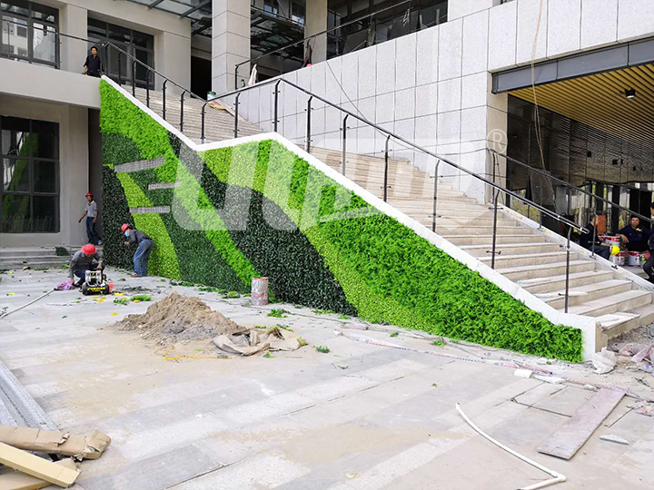 仿真植物墻施工