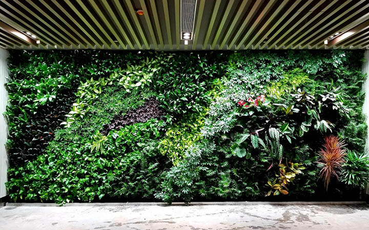 假花草墻壁裝飾