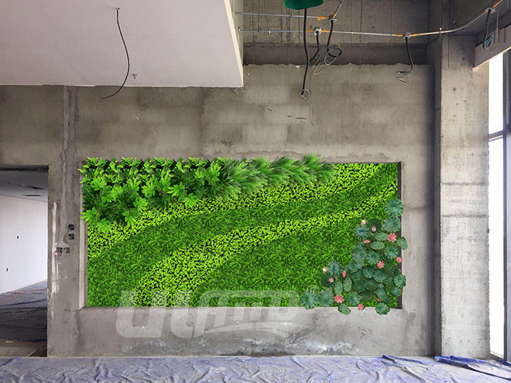 立體仿真植物墻設計